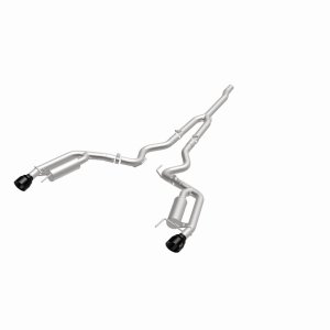 Ford Mustang Performance Exhaust - Rear - Magnaflow - Competition Series Cat-Back - Black Chrome - 2024+