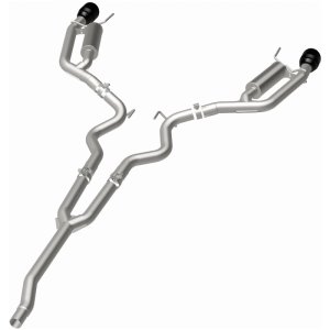 Ford Mustang Performance Exhaust - Rear - Magnaflow - Competition Series Cat-Back - Black Chrome - 2024+