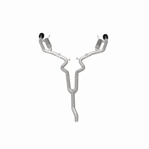 Ford Mustang Performance Exhaust - Rear - Magnaflow - Competition Series Cat-Back - Black Chrome - 2024+