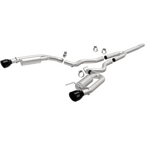 Ford Mustang Performance Exhaust - Rear - Magnaflow - Competition Series Cat-Back - Black Chrome - 2024+