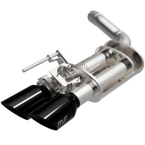 Ford Mustang Performance Exhaust - Quad Split Rear Exit - Magnaflow - Competition Series Cat-Back - Black Chrome - 2024+