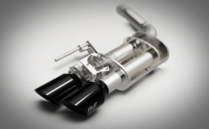 Ford Mustang Performance Exhaust - Quad Split Rear Exit - Magnaflow - Competition Series Cat-Back - Black Chrome - 2024+