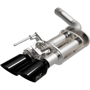 Ford Mustang Performance Exhaust - Quad Split Rear Exit - Magnaflow - Competition Series Cat-Back - Black Chrome - 2024+