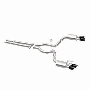 Ford Mustang Performance Exhaust - Rear - Magnaflow - Cat-Back Competition Series - Black Chrome - 2024+