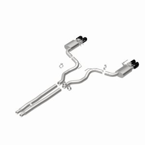 Ford Mustang Performance Exhaust - Rear - Magnaflow - Cat-Back Competition Series - Black Chrome - 2024+