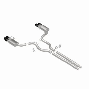 Ford Mustang Performance Exhaust - Rear - Magnaflow - Cat-Back Competition Series - Black Chrome - 2024+