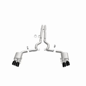 Ford Mustang Performance Exhaust - Rear - Magnaflow - Cat-Back Competition Series - Black Chrome - 2024+