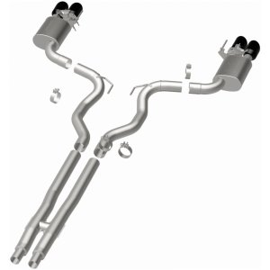 Ford Mustang Performance Exhaust - Rear - Magnaflow - Cat-Back Competition Series - Black Chrome - 2024+