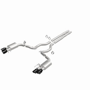 Ford Mustang Performance Exhaust - Rear - Magnaflow - Cat-Back Competition Series - Black Chrome - 2024+