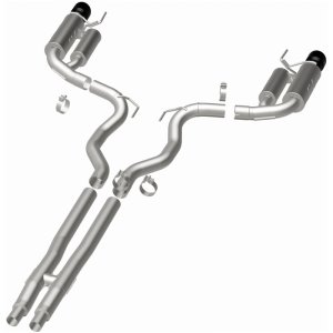 Ford Mustang Performance Exhaust - Rear - Magnaflow - Cat Back Competition Series - Black Chrome - 2024+