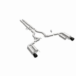 Ford Mustang Performance Exhaust - Rear - Magnaflow - Cat Back Competition Series - Black Chrome - 2024+