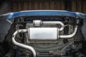 Subaru XV Crosstrek Performance Exhaust - Rear - Magnaflow - Cat Back, Overland Series, No Drone Technology - Black Chrome - `18-`23