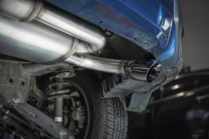 Subaru XV Crosstrek Performance Exhaust - Rear - Magnaflow - Cat Back, Overland Series, No Drone Technology - Black Chrome - `18-`23
