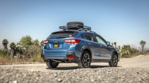 Subaru XV Crosstrek Performance Exhaust - Rear - Magnaflow - Cat Back, Overland Series, No Drone Technology - Black Chrome - `18-`23