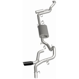 Toyota Tacoma Performance Exhaust - Single Driver Side Rear Exit - Magnaflow - Overland Series Cat-Back - Black Chrome - `24-`25