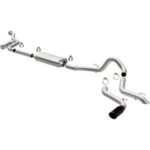 Toyota Tacoma Performance Exhaust - Single Driver Side Rear Exit - Magnaflow - Overland Series Cat-Back - Black Chrome - `24-`25