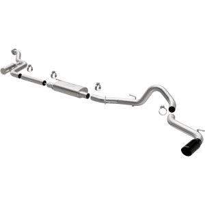 Toyota Tacoma Performance Exhaust - Single Driver Side Rear Exit - Magnaflow - SPEQ Series Cat-Back - Black Chrome - `24-`25