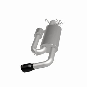 Subaru XV Crosstrek Performance Exhaust - Single Passenger Side Rear Exit - Magnaflow - Axle Back with No Drone Technology (NDT) - Black Chrome - `18-`23
