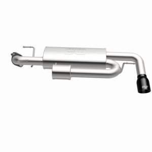 Subaru XV Crosstrek Performance Exhaust - Single Passenger Side Rear Exit - Magnaflow - Axle Back with No Drone Technology (NDT) - Black Chrome - `18-`23