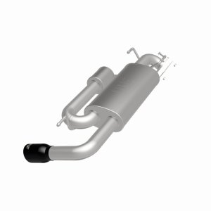 Subaru XV Crosstrek Performance Exhaust - Single Passenger Side Rear Exit - Magnaflow - Axle Back with No Drone Technology (NDT) - Black Chrome - `18-`23