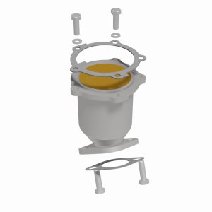 Hyundai Santa Fe Catalytic Converter - Front - Magnaflow - Direct Fit - `03-`06