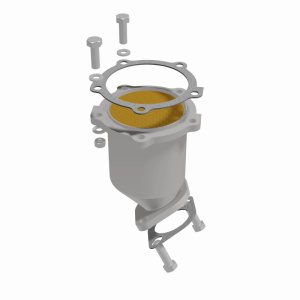 Hyundai Santa Fe Catalytic Converter - Front - Magnaflow - Direct Fit - `03-`06