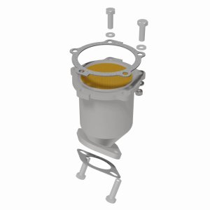 Hyundai Santa Fe Catalytic Converter - Front - Magnaflow - Direct Fit - `03-`06