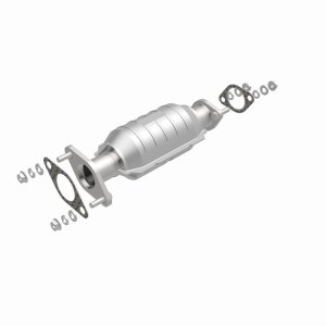 Kia Rio Catalytic Converter - Rear - Magnaflow - HM Grade Direct-Fit - Silver - `01-`02