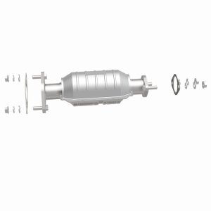 Kia Rio Catalytic Converter - Rear - Magnaflow - HM Grade Direct-Fit - Silver - `01-`02