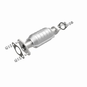 Kia Rio Catalytic Converter - Rear - Magnaflow - HM Grade Direct-Fit - Silver - `01-`02