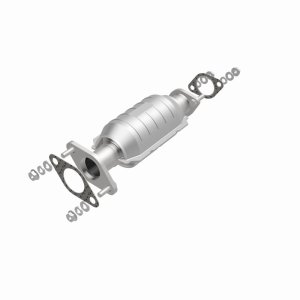 Kia Rio Catalytic Converter - Rear - Magnaflow - HM Grade Direct-Fit - Silver - `01-`02