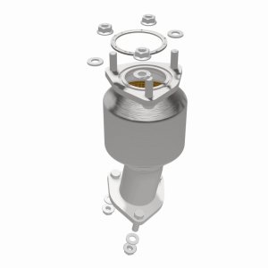 Acura RDX Catalytic Converter - Rear - Magnaflow - Direct-Fit OEM Grade - `13-`18