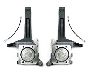 Toyota Tundra Suspension Lift Kit - Front - Maxtrac - 3.5 in. Lift, Axle Spindle, Extended Brake Lines, E-Coated - `07-`18