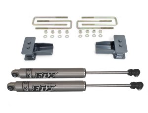 Ford F-150 Suspension Lift Kit - Rear - Maxtrac - Includes 2 in. Lift Blocks + U-Bolts + Fox Shocks - `09-`14