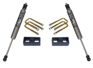 Toyota Tundra Suspension Lift Kit - Rear - Maxtrac - 2 in. Rear Lift with Lift Blocks, U-Bolts, Fox Rear Shocks - `07-`18