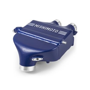 BMW M4 Intercooler Kit - Mishimoto - Performance Air-to-Water Intercooler Power Pack; Bar-and-Plate, Single-Pass; Includes Heat Exchanger, S55 Intercooler, and Aluminum Charge Pipe Kit; Color-Matched - San Marino Blue Metallic - `15-`20