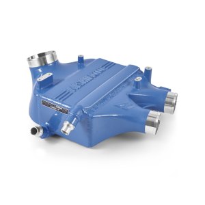 BMW M2 Intercooler Kit - Mishimoto - Performance Air-to-Water Intercooler Power Pack (Intercooler + Heat Exchanger + Charge Pipes), Bar-and-Plate Core, Single-Pass Coolant Flow, Color-Matched - Yas Marina Blue Metallic - `19-`20