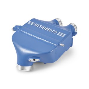 BMW M2 Intercooler Kit - Mishimoto - Performance Air-to-Water Intercooler Power Pack (Intercooler + Heat Exchanger + Charge Pipes), Bar-and-Plate Core, Single-Pass Coolant Flow, Color-Matched - Yas Marina Blue Metallic - `19-`20