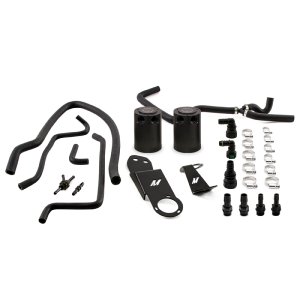 Cadillac ATS Baffled Oil Catch Can Kit - Mishimoto - MM Baffled - Black - `13-`19 Cadillac ATS Baffled Oil Catch Can Kit - Mishimoto - MM Baffled - Black - `13-`19