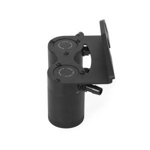 Ford F-150 Baffled Oil Catch Can Kit - Mishimoto - Dual-can Setup - Clear - `18-`20