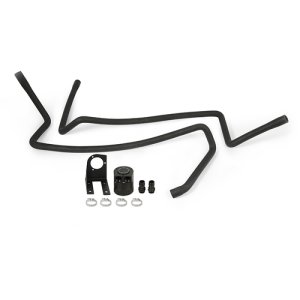 Ford Powerstroke Baffled Oil Catch Can Kit - Mishimoto - High-flow - `03-`07