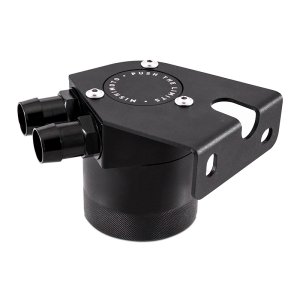 Ford Powerstroke Oil Catch Can Kit - Mishimoto - Baffled - Black - `08-`10
