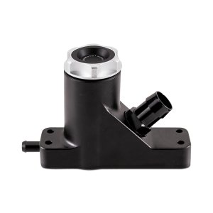 Ford Powerstroke Oil Catch Can Kit - Mishimoto - Baffled - Black - `08-`10