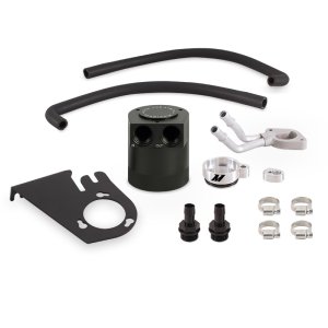 Ford Powerstroke Baffled Oil Catch Can Kit - Mishimoto - High-flow - `11-`16