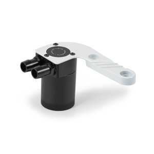 BMW M4 Baffled Oil Catch Can Kit - Mishimoto - 2-Port Compact, Color-Matched Bracket - Alpine White III - `15-`20
