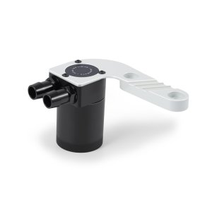 BMW M3 Baffled Oil Catch Can Kit - Mishimoto - 2-Port Compact, Color-Matched Bracket, Baffled - Mineral White Metallic - `15-`18