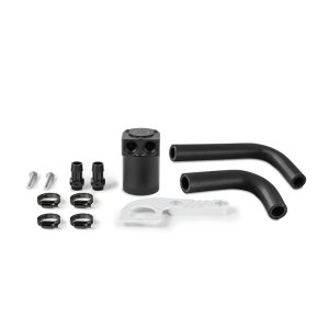 BMW M3 Baffled Oil Catch Can Kit - Mishimoto - 2-Port Compact, Color-Matched Bracket, Baffled - Mineral White Metallic - `15-`18