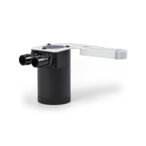 BMW M4 Baffled Oil Catch Can Kit - Mishimoto - 2-Port Compact, Color-Matched Bracket, Baffled - Mineral White Metallic - `15-`20