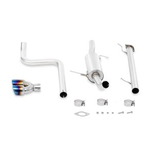 Ford Fiesta ST Performance Exhaust - Mishimoto - Cat Back - Burnt Titanium - `14-`16