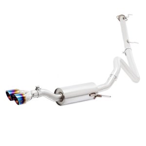 Ford Fiesta ST Performance Exhaust - Mishimoto - Cat Back - Burnt Titanium - `14-`16